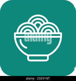 Ramen Vector Icon Design Illustration Stock Vector