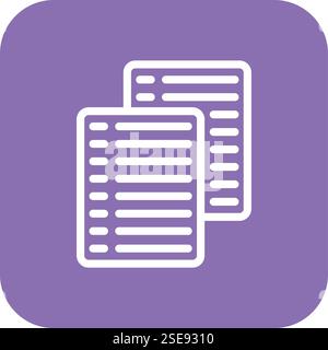 Papers Vector Icon Design Illustration Stock Vector