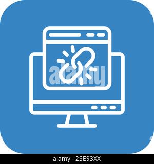 Link Vector Icon Design Illustration Stock Vector