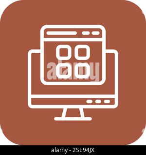 Layout Vector Icon Design Illustration Stock Vector