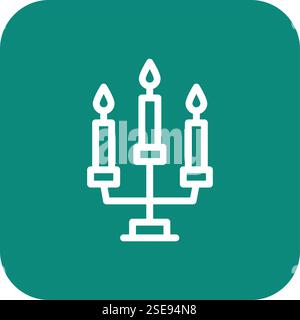 Candles Vector Icon Design Illustration Stock Vector