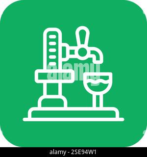 Beer Tap Vector Icon Design Illustration Stock Vector
