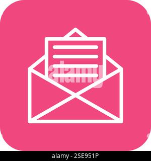 Envelope Vector Icon Design Illustration Stock Vector