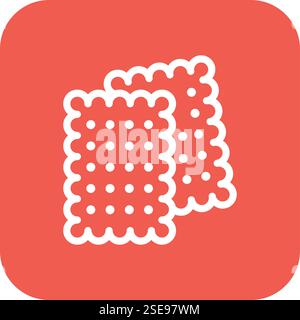 Biscuit Vector Icon Design Illustration Stock Vector