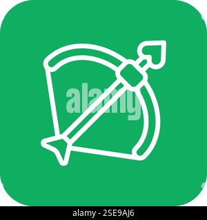Cupid Arrow Vector Icon Design Illustration Stock Vector