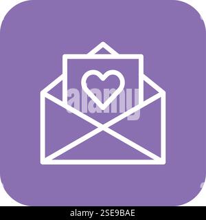 Love Letter Vector Icon Design Illustration Stock Vector