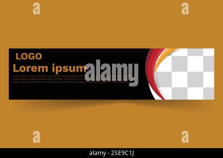 LinkedIn profile cover Stock Vector