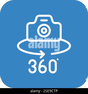 Panorama Vector Icon Design Illustration Stock Vector