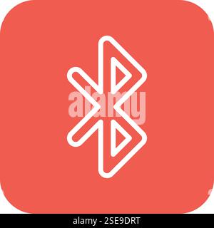 Bluetooth Vector Icon Design Illustration Stock Vector
