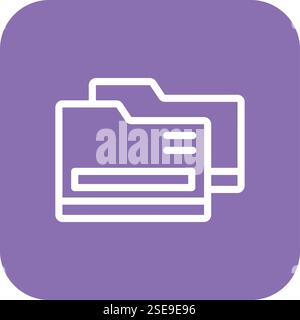 Folder Vector Icon Design Illustration Stock Vector