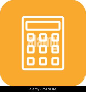 Calculator Vector Icon Design Illustration Stock Vector