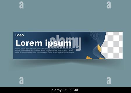 LinkedIn cover design Stock Vector