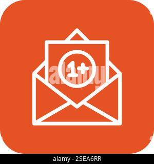 Unread Vector Icon Design Illustration Stock Vector
