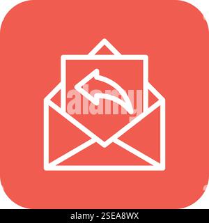 Reply Vector Icon Design Illustration Stock Vector