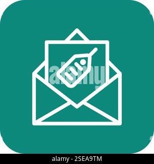 Tagged Vector Icon Design Illustration Stock Vector