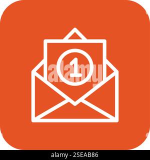 Inbox Vector Icon Design Illustration Stock Vector