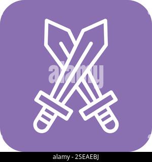 Sword Vector Icon Design Illustration Stock Vector