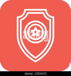 Shield Vector Icon Design Illustration Stock Vector