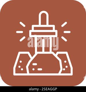 Excalibur Vector Icon Design Illustration Stock Vector