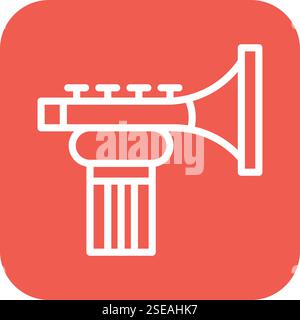 Trumpet Vector Icon Design Illustration Stock Vector