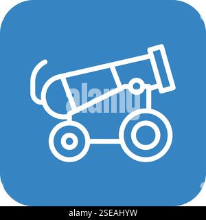 Cannon Vector Icon Design Illustration Stock Vector