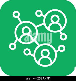 Business Network Vector Icon Design Illustration Stock Vector