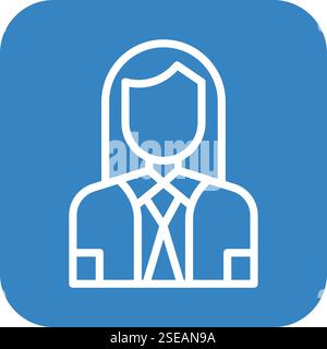 Company Secertary Vector Icon Design Illustration Stock Vector