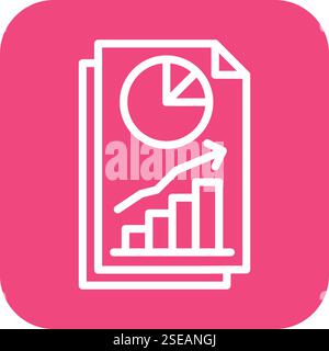 Finance Chart Vector Icon Design Illustration Stock Vector