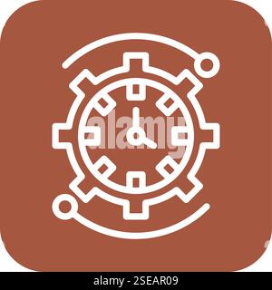 Time Management Vector Icon Design Illustration Stock Vector