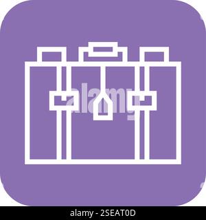Suitcase Vector Icon Design Illustration Stock Vector