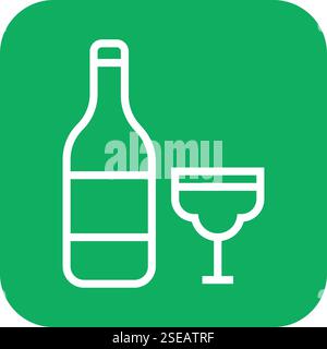 Drinks Vector Icon Design Illustration Stock Vector