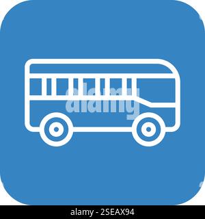 Bus Vector Icon Design Illustration Stock Vector