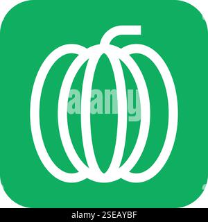 Pumpkin Vector Icon Design Illustration Stock Vector