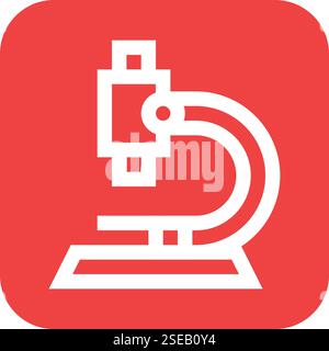 Microscope Vector Icon Design Illustration Stock Vector