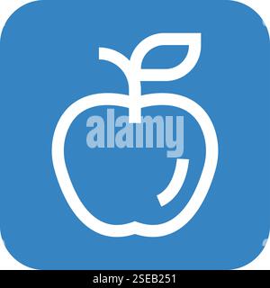 Apple Vector Icon Design Illustration Stock Vector