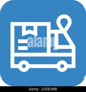Route Location Tr Vector Icon Design Illustration Stock Vector