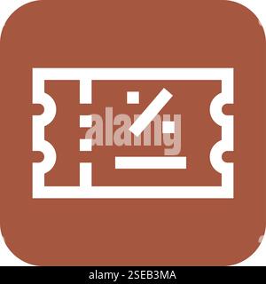 Discount Coupon Vector Icon Design Illustration Stock Vector