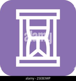 Hourglass Vector Icon Design Illustration Stock Vector