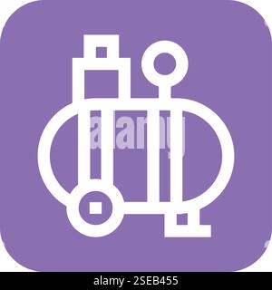 Air Compressor Vector Icon Design Illustration Stock Vector