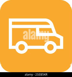 Delivery Van Vector Icon Design Illustration Stock Vector