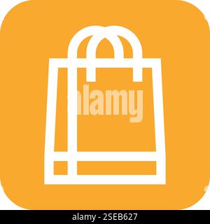 Shopping Bag Vector Icon Design Illustration Stock Vector