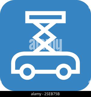 Car Jack Vector Icon Design Illustration Stock Vector