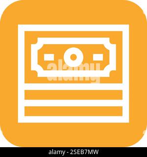 Cash Vector Icon Design Illustration Stock Vector