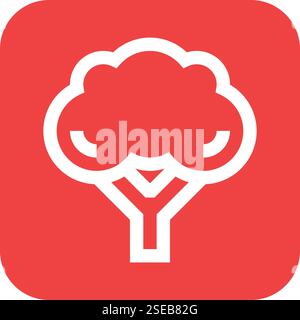 Broccoli Vector Icon Design Illustration Stock Vector