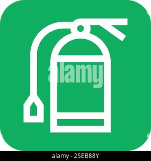 Extinguisher Vector Icon Design Illustration Stock Vector
