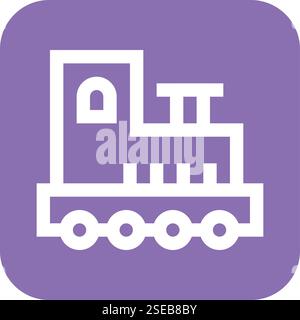 Train Vector Icon Design Illustration Stock Vector