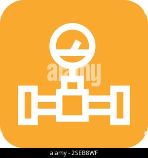 Oil Pipeline Vector Icon Design Illustration Stock Vector