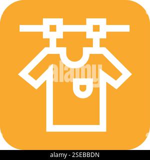 Drying Vector Icon Design Illustration Stock Vector