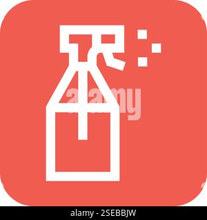 Spray bottle Vector Icon Design Illustration Stock Vector