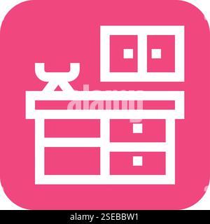 Kitchen Vector Icon Design Illustration Stock Vector